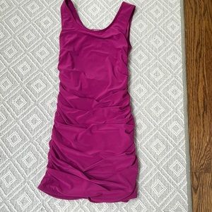 Katie J NYC Pink Ruched Dress